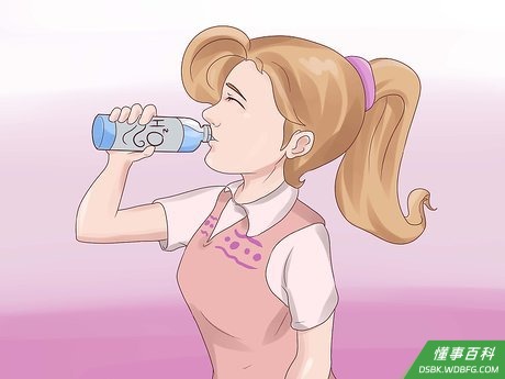 Step 2 喝些冷的液体。