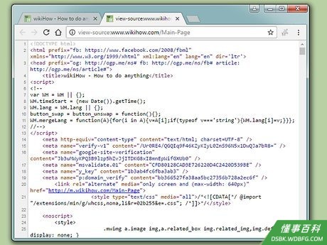 Step 3 这时你可以查看到HTML代码和JavaScript代码。