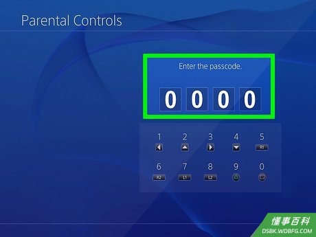 Step 3 用密码禁用PS3的“视听年龄限制”。
