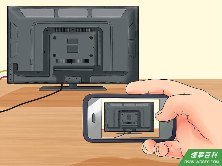 Step 5 把复杂的组装拍下来，比如电视机背面的线路连接。