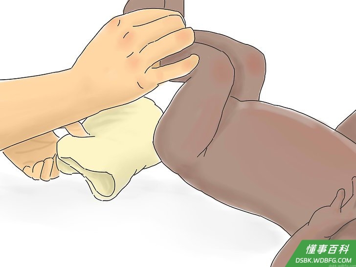 Step 3 让你家宝宝的小屁股在空气里自然干燥。