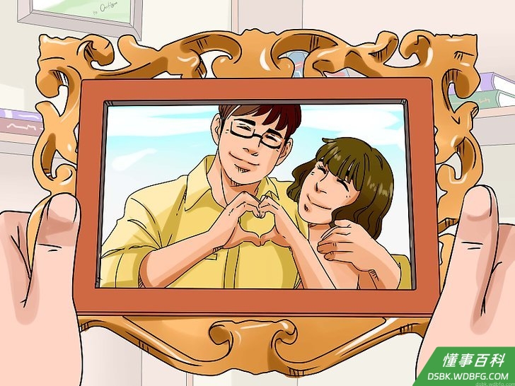 Step 5 把逝者的照片摆在家里。