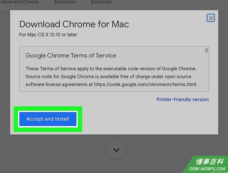 Step 1 在Mac电脑上安装Chrome。