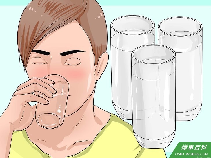 Step 2 喝水。