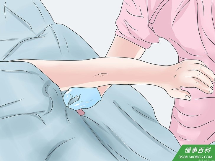 Step 4 清洗左臂和左肩。