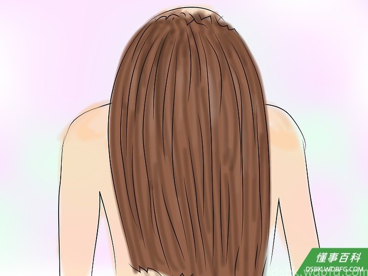 Step 3 头低下去,让头发散落下来,增加丰盈感。