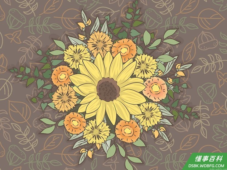 Step 3 买一些花。
