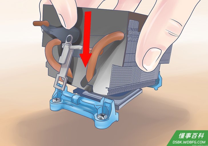 Step 2 安装散热器。