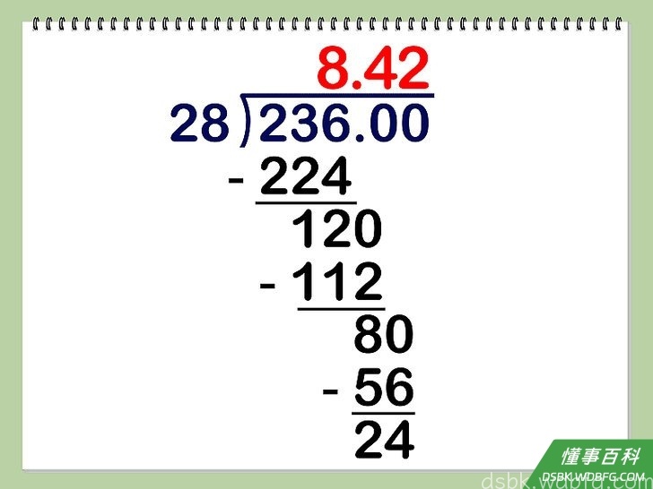 Step 12 继续重复“猜-乘减”的过程” ，直到小数位数足够精确或减得结果为零。