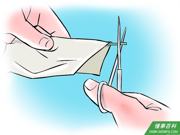 Step 10 将吸管放在木棒上。