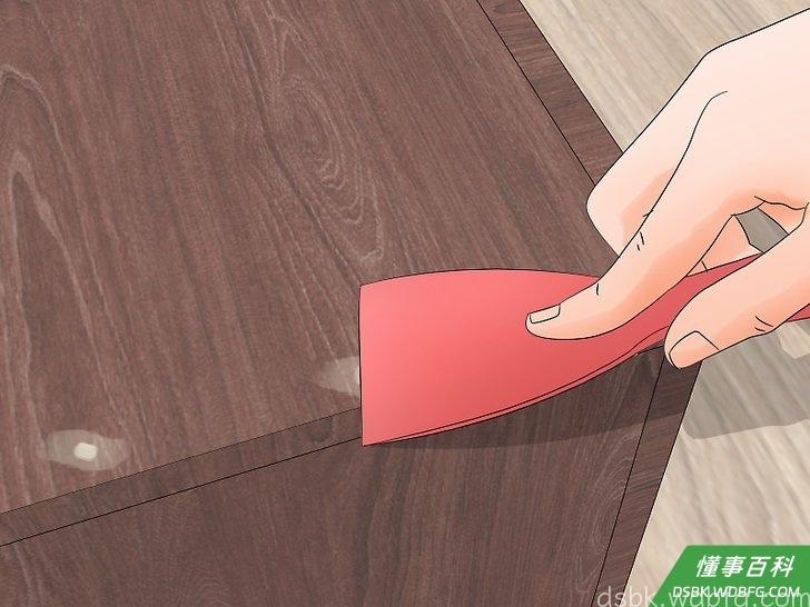 Step 8 填补所有钉眼。