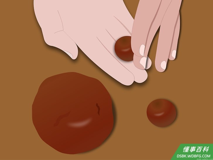 Step 5 将翻糖揉成球。