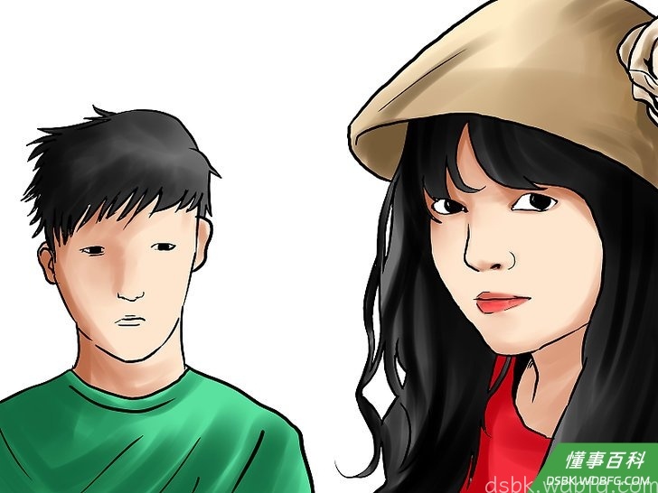 Step 6 在男生面前行为适度。