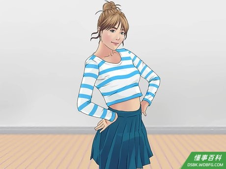 Step 6 四分之一侧身。