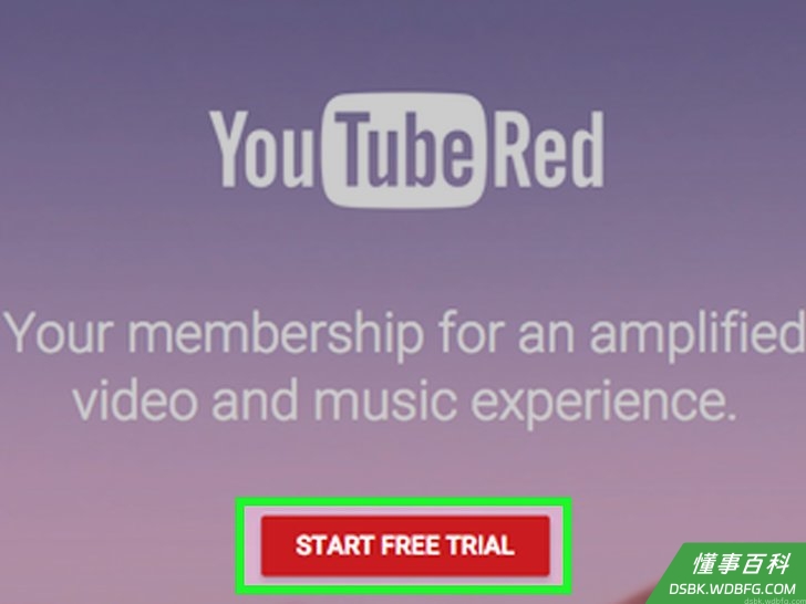 Step 3 点按获取YouTube Red。