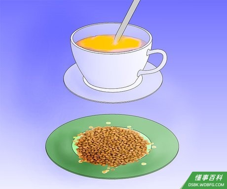 Step 1 混合芥末与温水。