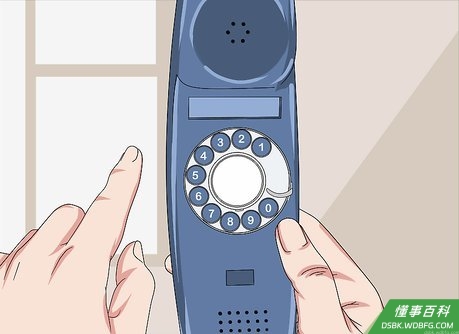 Step 6 松开手指,等拨盘回转归位。