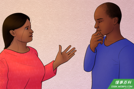 Concerned Young Woman Talks to Man.png