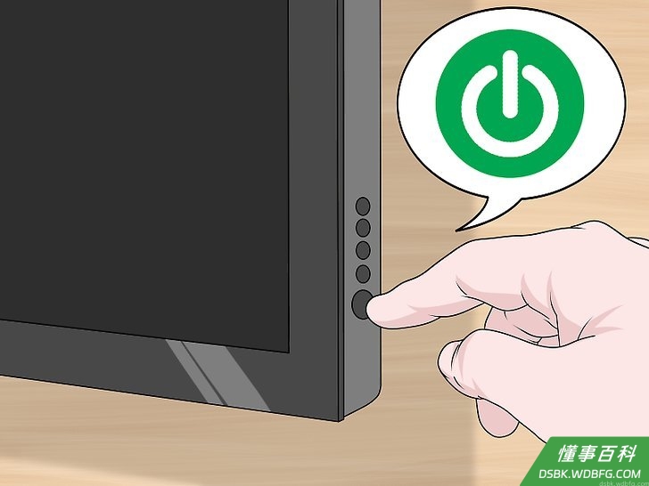 Step 1 打开电视机。