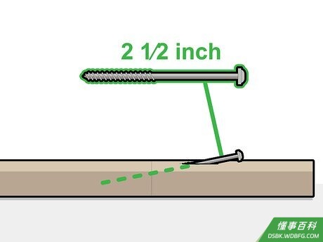 Step 3 用螺丝把木板固定到一起。