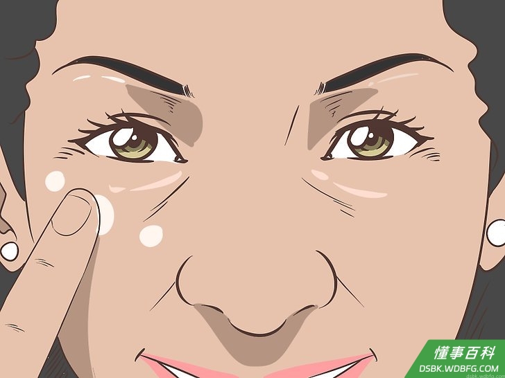 Step 2 用凡士林突显眼睛。