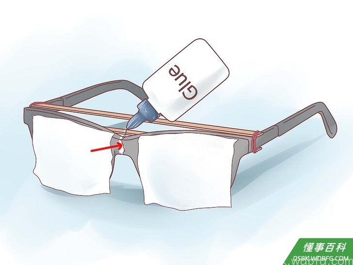 Step 4 用胶水粘合。
