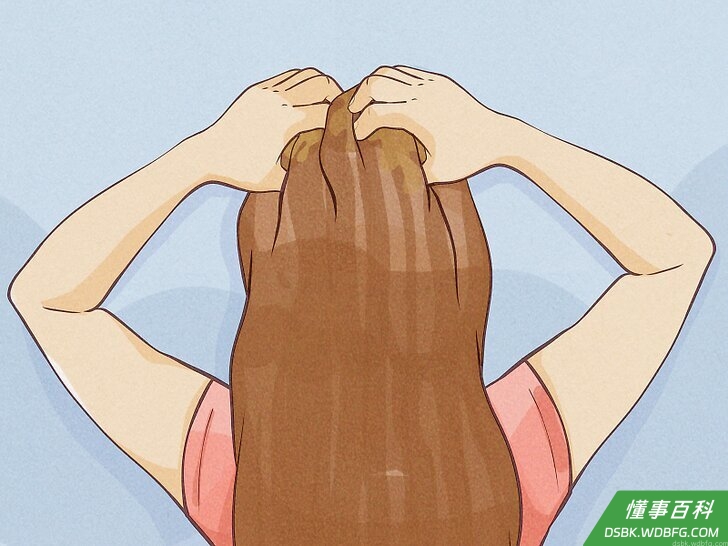 Step 3 护理发根和头皮。