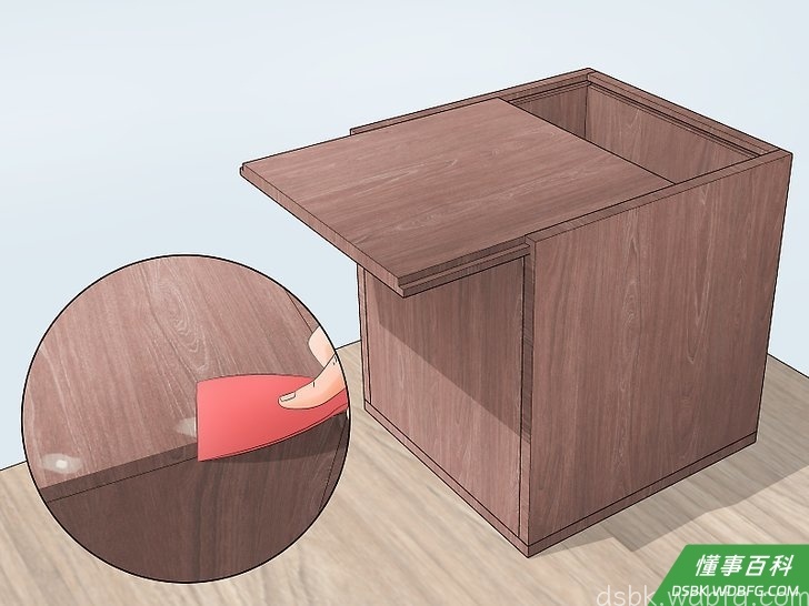 Step 10 填补所有钉眼。