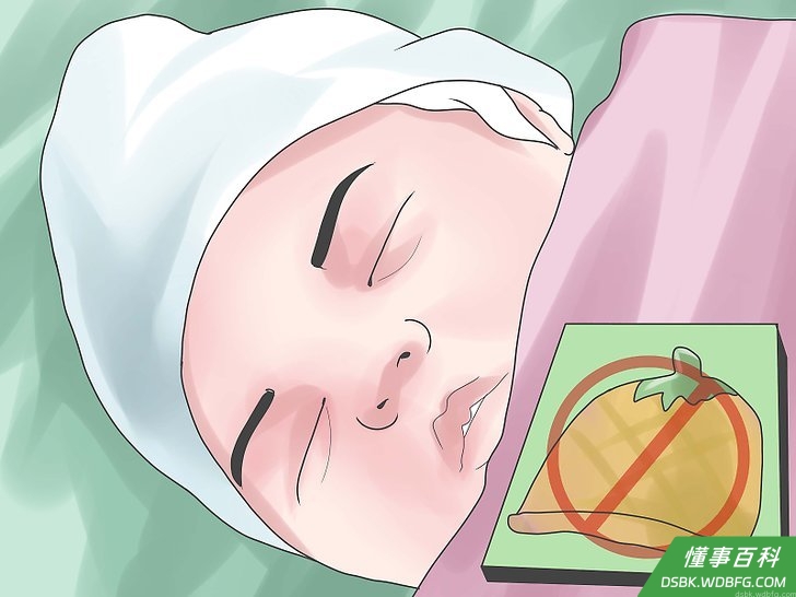 Step 4 在睡眠时，不要用任何物体遮住宝宝的头部。