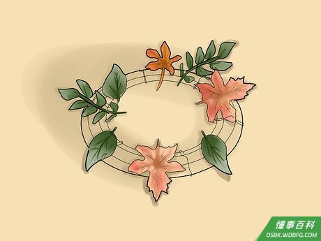 Step 3 设计花环。