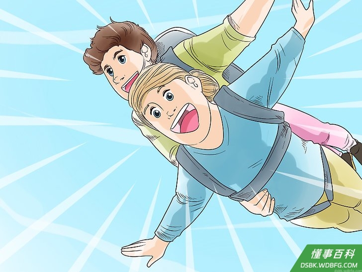 Step 4 任何需要你在设施上从背后抱着她的运动。