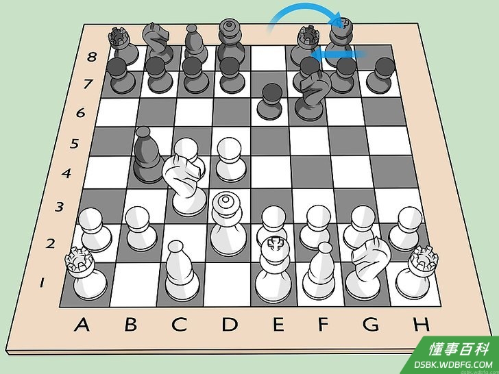 Step 4 在王那边进行王车易位,从而建立防御。
