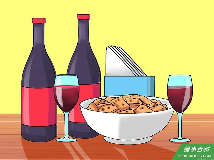 Step 1 把所有酒都摆到桌上。