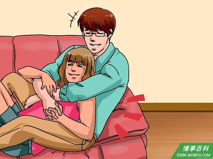 Step 7 如果你想要跟她抱在一起,移动你的身体。
