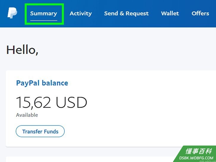 Step 4 点击我的PayPal。