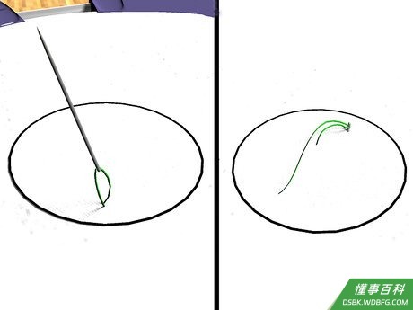 Step 4 缝第一个花瓣。