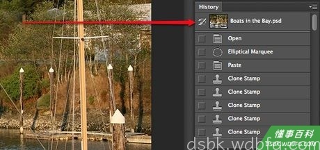 Step 3 选择“历史记录画笔”(Y)。