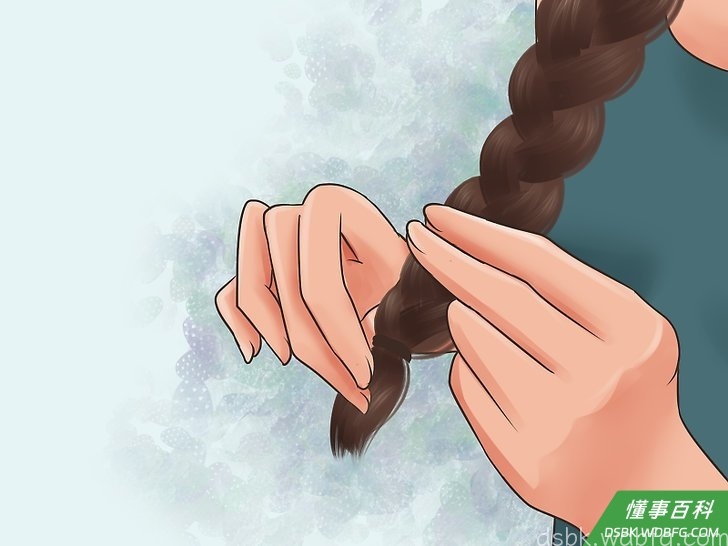 Step 6 做可爱的发型。