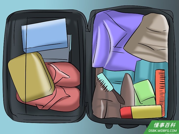 Step 1 带上适合旅行的衣服。