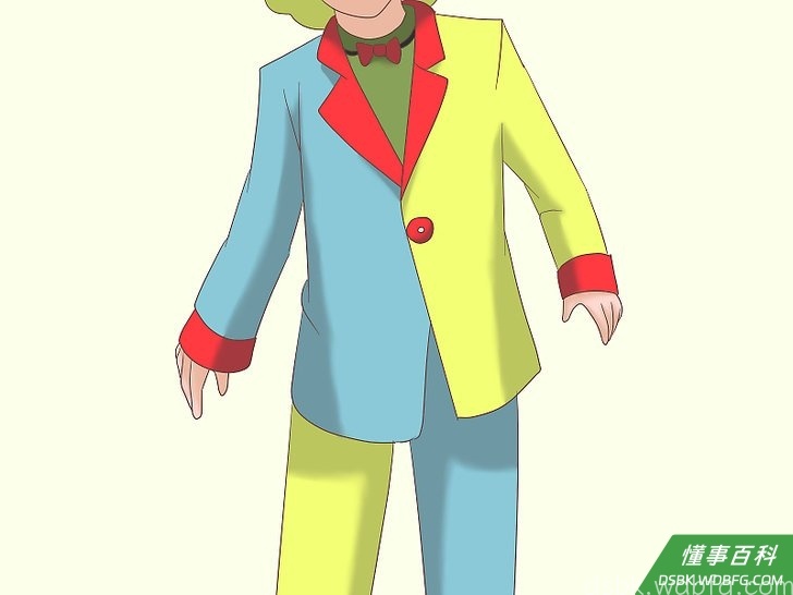 Step 2 准备好小丑服装。