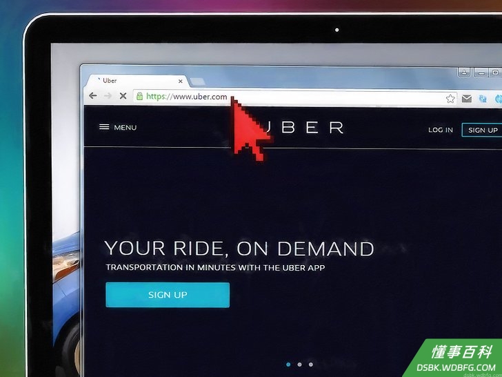 Step 1 访问Uber官网。