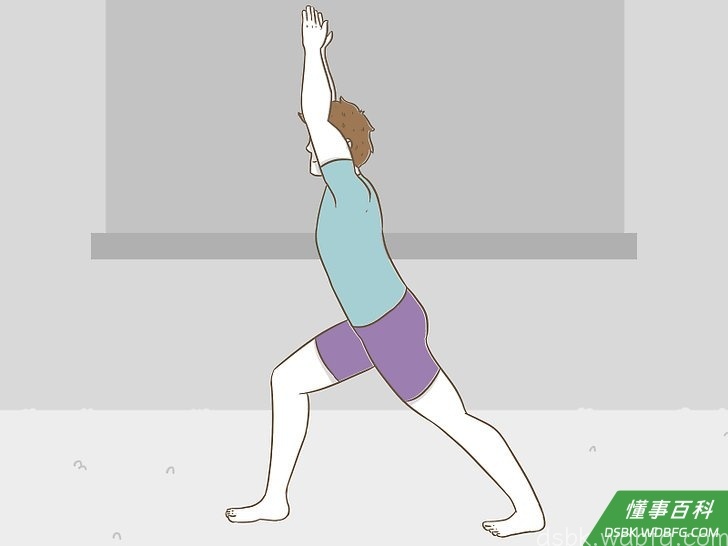 Step 7 然后回到弓步的姿势。