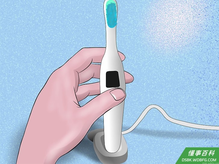 Step 10 把牙刷放回充电器上。