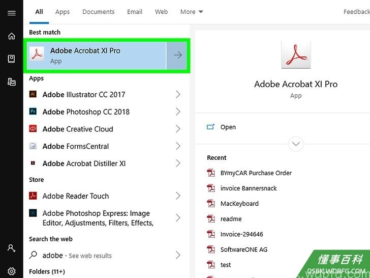 Step 1 打开Adobe Acrobat。