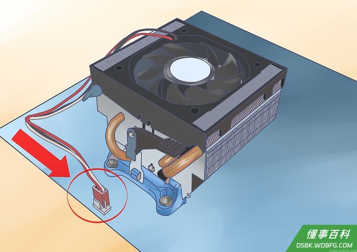 Step 4 重新连接风扇到主机板上。