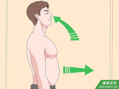 Step 6 腹部恢复原样，吸气，重复这个过程。