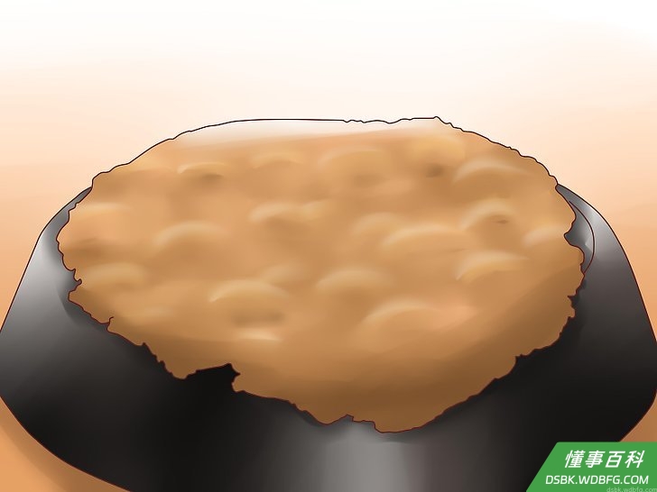 Step 4 把面团放到披萨盘上面。
