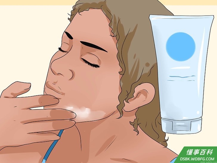 Step 1 涂抹保湿霜。