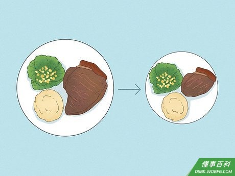 Step 10 用小盘子装食物。