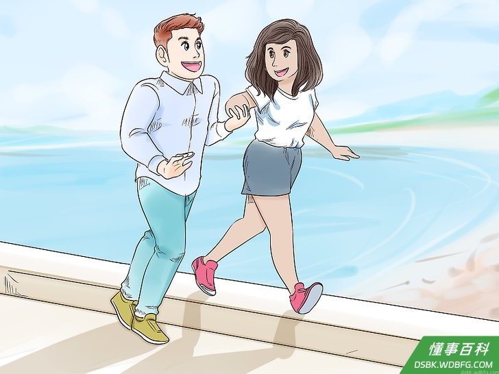 Step 1 共处时，抓紧机会绅士地打破肢体隔阂。